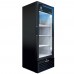 Beverage-Air MT12-1B 25" Marketeer Series Black Refrigerated Glass Door Merchandiser with LED Lighting