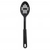 Winco NC-SL2 12 Black Nylon Slotted Serving Spoon