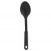 Winco NC-SS1 12 Black Nylon Solid Serving Spoon