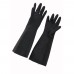 Winco NLG-1018 Black Natural Latex Gloves 18 Long