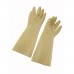 Winco NLG-816 16 Yellow Natural Latex Gloves