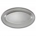 Winco OPL-12 Oval Stainless Steel Platter, 11-3/4 x 7-7/8