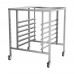 WowPrep OS-2528 Stainless Steel Oven Stand with Cooling Racks and Casters