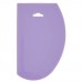 Winco PDS-7P 7-1/2 x 4-3/4 Allergen Free Purple Plastic Dough Scraper