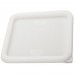 Winco PECC-M White Container Cover, Fits 6 and 8 Qt. Square Storage Containers