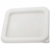 Winco PECC-S White Container Cover, Fits 2 and 4 Qt. Square Storage Containers