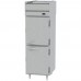 Beverage-Air PFD1HC-1AHS 26" Stainless Steel Solid Half Door Pass-Through Refrigerator