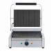 Wowcook PG-1 Commercial Panini Press with Grooved Top and Bottom, 120V