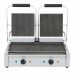 Wowcook PG-2 Double Commercial Panini / Sandwich Press, with Grooved Surface, 120V