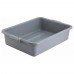 Winco PL-5G 20-1/4 x 15-1/2 Gray Polypropylene Dish Box