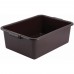 Winco PL-7B 21-1/2 x 15 x 7 Brown Polypropylene Dish Box