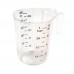 Winco PMCP-25 1 Cup Clear Polycarbonate Measuring Cup