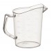 Winco PMU-50 1 Pint Graduation Markings Clear Polycarbonate Measuring Cup