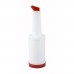 Winco PPB-1R 1 Qt. Pour Bottle with Red Spout and Cap