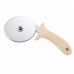 Winco PPC-2W 2 1/2 Pizza Cutter with White Polypropylene Handle