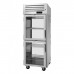 Turbo Air PRO-26-2H-G-PT-L Pro Series 29 Pass-Thru Left-Hinged Half Glass Door Heated Cabinet - 115V - 26 Cu. Ft.