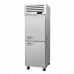Turbo Air PRO-26-2H-SG-PT Pro Series 29 Pass-Thru Right-Hinged Front Half Solid & Back Glass Heated Cabinet - 115V - 26 Cu. Ft.