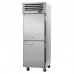Turbo Air PRO-26-2R-N-L 29 Pro Series One Section Two Solid Left Hinge Half Door Reach In Refrigerator - 25 Cu. Ft.