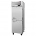 Turbo Air PRO-26-2R-SG-PT-N 29 Pro Series Pass-Thru Right Hinged Solid Front & Glass Back Half Door Refrigerator - 25 Cu. Ft.