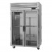Turbo Air PRO-50H-G Pro Series 52 Reach-In Two-Section Glass Door Heated Cabinet - 48 Cu. Ft.