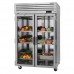 Turbo Air PRO-50R-G-N 52 Pro Series Reach-In Glass Door Two-Section Refrigerator - 47 Cu. Ft.