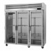 Turbo Air PRO-77H-G Pro Series 78 Reach-In Three-Section Glass Door Heated Cabinet - 74 Cu. Ft.