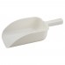 Winco PS-64 64 oz. White Plastic Scoop