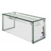 WowPrep PSG-LT-36-S 36 Glass Sneeze Guard with LED Lighting for Salad Bars