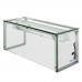 WowPrep PSG-LT-46-S 46 Glass Sneeze Guard with LED Lighting for Salad Bars