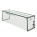 WowPrep PSG-LT-70-S 70 Glass Sneeze Guard with LED Lighting for Salad Bars