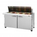 Turbo Air PST-60-24-N Pro Series 60 Two Door Mega Top Prep Table w/ 24-Pan Top - 19 Cu. Ft.