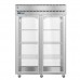 Hoshizaki PT2A-FG-FG 55 Pass-Thru Steelheart Series Refrigerator with 2 Full-Height Hinged Glass Doors - 53 Cu. Ft.