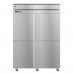 Hoshizaki PT2A-HS-HS 55 Pass-Thru Steelheart Series Refrigerator with 4 Half-Height Solid Hinged Doors - 53 Cu. Ft.