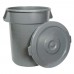 Winco PTC-10G 10 Gallon Heavy Duty Gray Trash Can