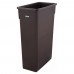 Winco PTC-23B 23 Gallon Brown Slender Trash Can