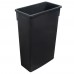 Winco PTC-23K 23 Gallon Black Slender Trash Can