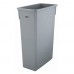 Winco PTC-23SG 23 Gallon Gray Slender Trash Can