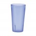 Winco PTP-08B 8 oz. Blue Pebbled Plastic Tumbler