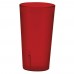 Winco PTP-09R 9-1/2 oz. Red Pebbled Plastic Tumbler