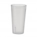 Winco PTP-16C 16 oz. Clear Pebbled Plastic Tumbler