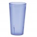 Winco PTP-20B 20 oz. Blue Pebbled Plastic Tumbler