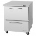 Turbo Air PUF-28-D2-N Pro Series 27 Two Drawer Undercounter Freezer - 7 Cu. Ft.