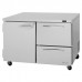 Turbo Air PUF-48-D2L-N Pro Series 48 Left-Hinged Door & 2 Right Drawer Undercounter Freezer - 12 Cu. Ft.