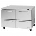 Turbo Air PUF-48-D4-N Pro Series 48 Four Drawer Undercounter Freezer -12 Cu. Ft.