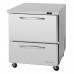 Turbo Air PUR-28-D2-N Pro Series 27 Two Drawer Undercounter Refrigerator - 7 Cu. Ft.