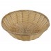 Winco PWBN-9R 9 Round Tan Polypropylene Woven Basket