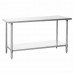 WowPrep PWTG-1448 14D x 48L Stainless Steel Worktable with Undershelf