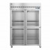 Hoshizaki R2A-HG 55 Reach-In Steelheart Series Refrigerator with 4 Half-Height  Hinged Glass Doors - 50 Cu. Ft.