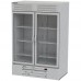 Beverage-Air RB49HC-1G 52 Vista Series Two Section Glass Door Reach-In Refrigerator - 49 Cu. Ft.