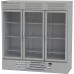 Beverage-Air RB72HC-1G 75" Vista Series Three Section Glass Door Reach-In Refrigerator - 72 Cu. Ft.